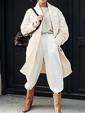 FP super soft quilted jacket Ivory